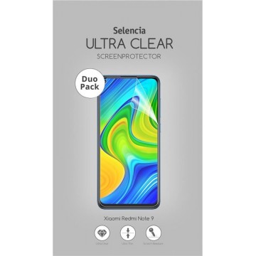 Selencia Duo Pack Ultra Clear Screenprotector voor de Xiaomi Redmi Note 9