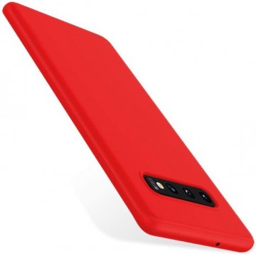 Samsung Galaxy S10 Plus Hoesje - Siliconen Back Cover - Rood