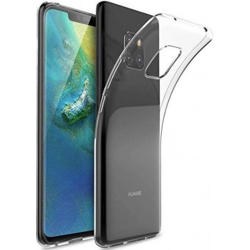 Huawei Mate 20 Pro Dual TPU Case hoesje 360° Cover 2 in 1 Case ( Voor en Achter) Transparant