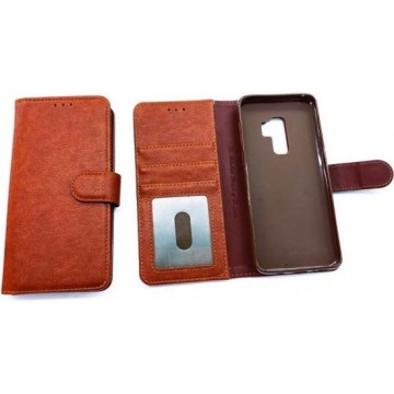 Samsung  Galaxy S9 Bruine Portemonnee Wallet Case -TPU  hoesje met pasjes Flip Cover - Boek  beschermend Telefoonhoesje