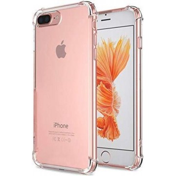 iPhone 8 Plus Anti shock hoesje - anti burst hoesje – Transparant TPU Silicone - Schokbestendig
