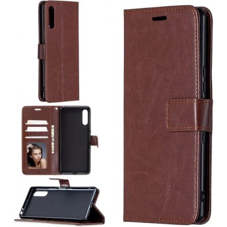 Sony Xperia 10 II hoesje book case bruin