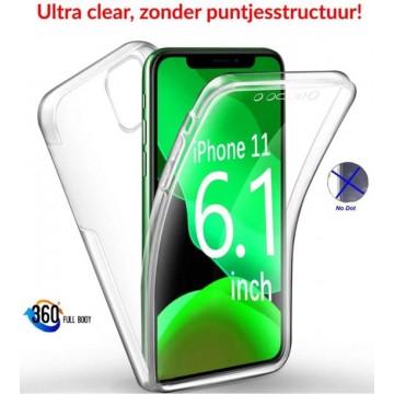 EmpX.nl Apple iPhone 11 TPU 360° graden TPU siliconen 2 in 1 hoesje