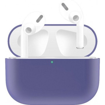 By Qubix - AirPods Pro Solid series - Siliconen hoesje - Lichtpaars