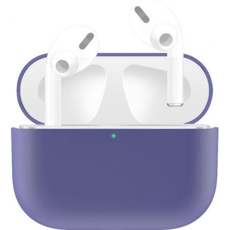 By Qubix - AirPods Pro Solid series - Siliconen hoesje - Lichtpaars