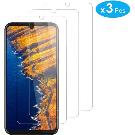 Motorola Moto G8 Plus Screenprotector Glas - Tempered Glass Screen Protector - 3x