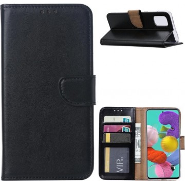 Samsung Galaxy A71 - Bookcase Zwart - portemonee hoesje