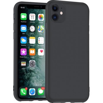 Apple iPhone 11 zwart Backcover hoesje - silicone