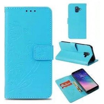 Samsung A6 2018 Hoesje Wallet Case Turquoise