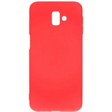 Color Backcover Samsung Galaxy J6 Plus hoesje - Rood