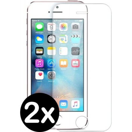 iPhone 5/5s/5SE Screenprotector Tempered Glass Gehard Glas - 2 PACK