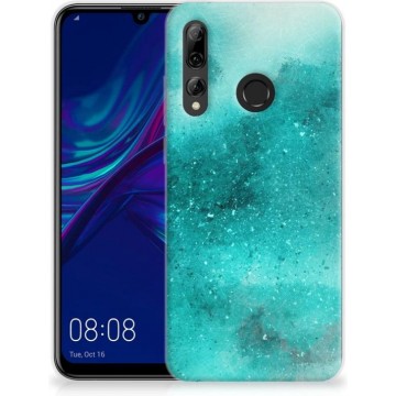 Telefoon Hoesje Huawei P Smart Plus (2019) Siliconen Hoesje Painting Blue