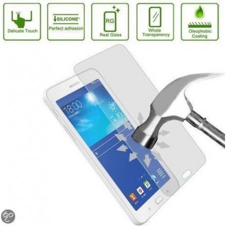 Glazen Screenprotector Tempered Glass  (0.3mm) voor Samsung Galaxy Tab 3 7.0 Lite 110 / 111