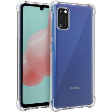 Samsung a41 hoesje case shock proof transparant - Samsung galaxy a41 hoesje hoesjes cover hoes - hoesje samsung a41