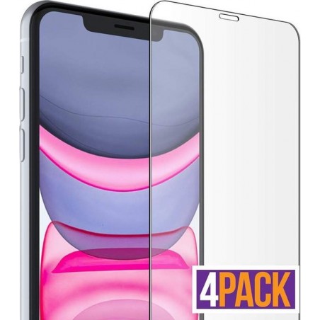 4 Stuks Screenprotector Tempered Glass Glazen Gehard Screen Protector 2.5D 9H (0.3mm) - iPhone X / XS