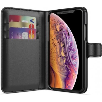BeHello iPhone X | Xs Wallet Case 3 Cardslots Zwart