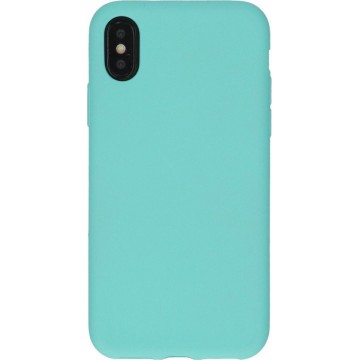 iPhone X siliconen hoesje Turquoise