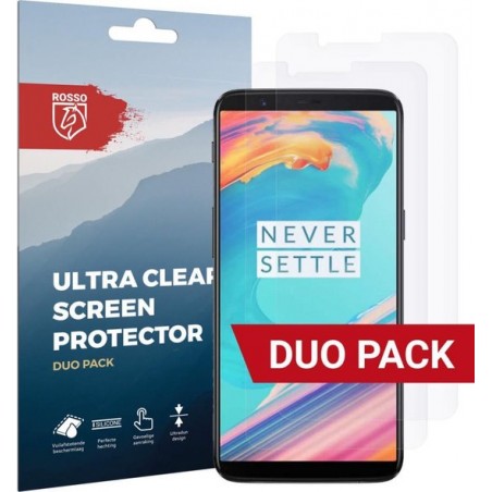 Rosso OnePlus 5T Ultra Clear Screen Protector Duo Pack
