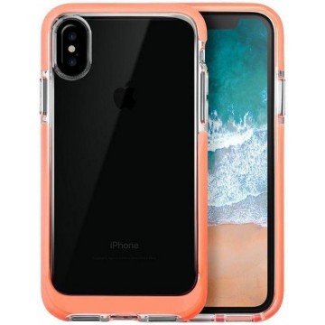 Transparant Apple iPhone X Hoesje Oranje