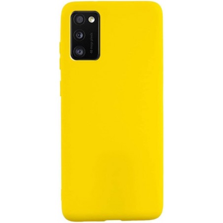 Samsung Galaxy A41 Hoesje Geel - Siliconen Back Cover