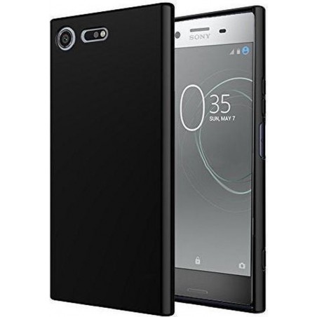 Zwart TPU Siliconen Hoesje voor Sony Xperia XZ1 Compact