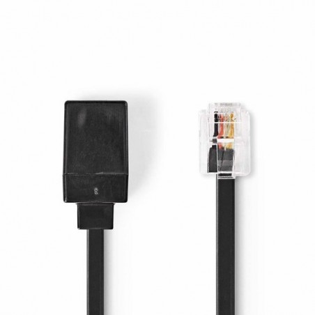 Telecom Extension Cable | RJ11 Male - RJ11 Female | 5.0 m | Black