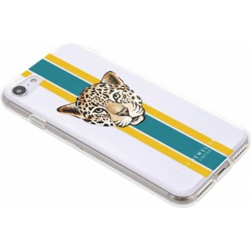 My Jewellery Design Backcover iPhone SE (2020) / 8 / 7 hoesje - Leopard Groen