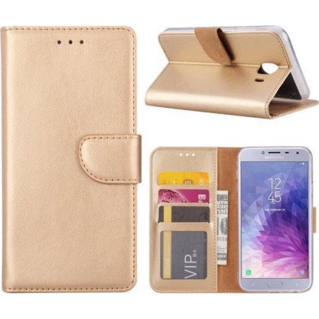 Samsung Galaxy J7 2017 portemonnee hoesje - Goud