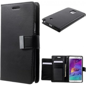 Mercury Rich Dairy wallet case Samsung Galaxy Note 3 zwart