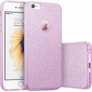 Apple iPhone 6 Plus & 6s Plus Hoesje - Glitter Backcover - Paars
