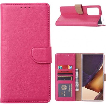 Samsung Galaxy Note 20 Ultra - Bookcase Roze - portemonee hoesje