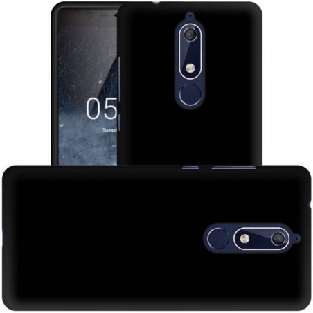 Nokia 5.1 Plus - Silicone Hoesje - Zwart