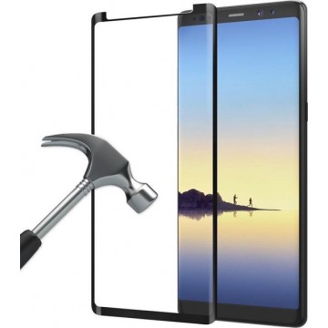 Samsung Galaxy Note 8 full cover Glazen Screenprotector zwart