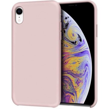iPhone XR Hoesje - Siliconen Backcover - Pink Sand