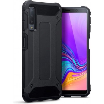 Hoesje voor Samsung Galaxy A7 (2018), tough armor extreme protection case, zwart