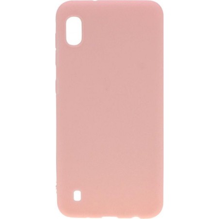 Shop4 - Samsung Galaxy A10 Hoesje - Zachte Back Case Mat Roze