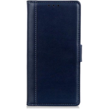 Shop4 - Nokia 3.2 Hoesje - Wallet Case Grain Blauw