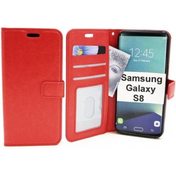 Samsung Galaxy S8 - Bookcase Rood - portemonee hoesje
