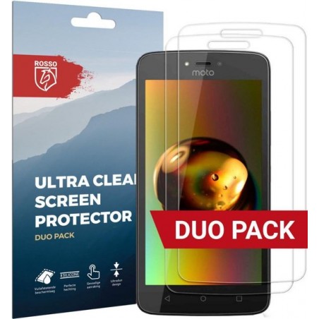 Rosso Motorola Moto C Plus Ultra Clear Screen Protector Duo Pack