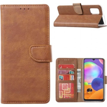 Samsung Galaxy A21S Hoesje / wallet Case – Bruin