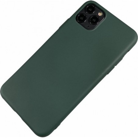 Apple iPhone 11 Pro - Silicone hoesje Renee donker groen