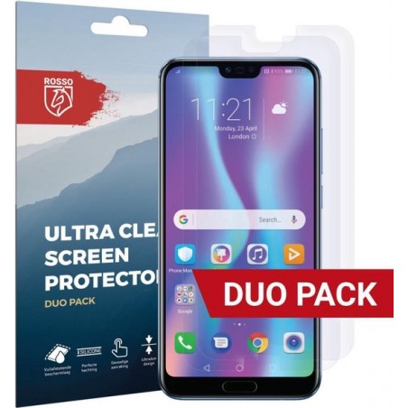 Rosso Honor 10 Ultra Clear Screen Protector Duo Pack