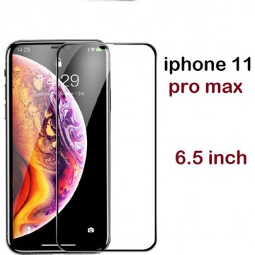 iPhone 11 pro max glas  bescherming  6D Screen protector xs max beschermende glas  gehard glas volledige cover zwart