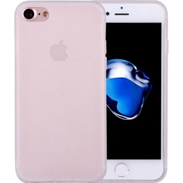 For  iPhone 8 & 7  Solid Color TPU beschermings hoesje Without Round Hole(zwart)