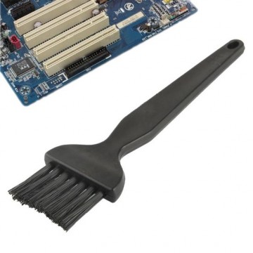 Let op type!! Electronic Component 7 Beam Flat Handle Antistatic Cleaning Brush  Length: 14cm(Black)