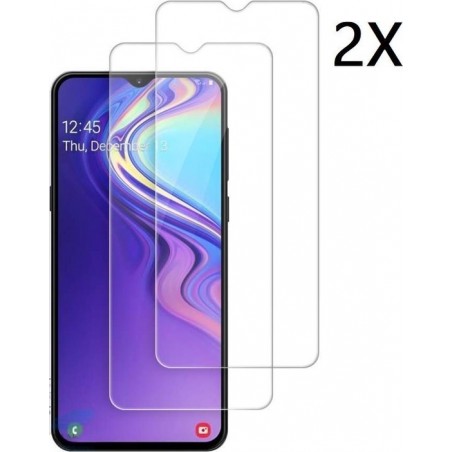 Ntech 2Pack Samsung Galaxy M20 Screenprotector Tempered Glass