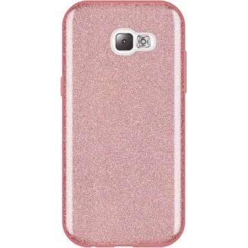 Samsung Galaxy A5 2017 Hoesje - Glitter Backcover - Roze
