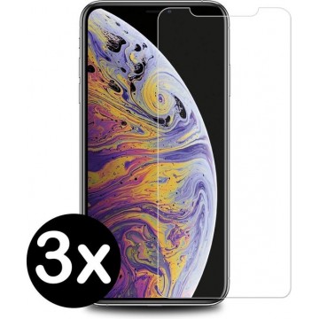 iPhone 11 Pro Max Screenprotector Tempered Glass Screen Cover - 3 PACK