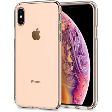 iphone xs max hoesje - Apple iphone xs max hoesje transparant siliconen case hoes cover