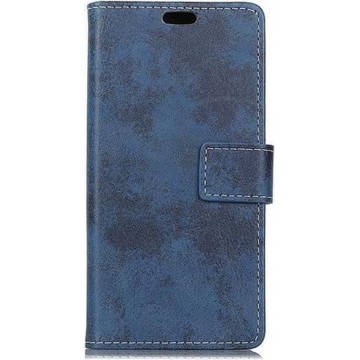 Shop4 - Sony Xperia 10 Plus Hoesje - Wallet Case Vintage Donker Blauw